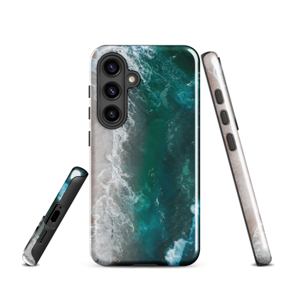 'Ocean View' Samsung Galaxy S24 tough phone case - protective glossy case NZ Australia