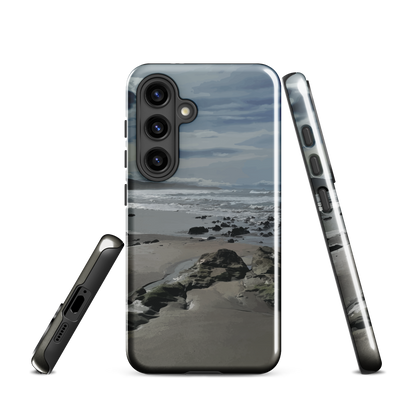 'Quick Sand' Samsung Galaxy S24 tough phone case - protective glossy case NZ Australia