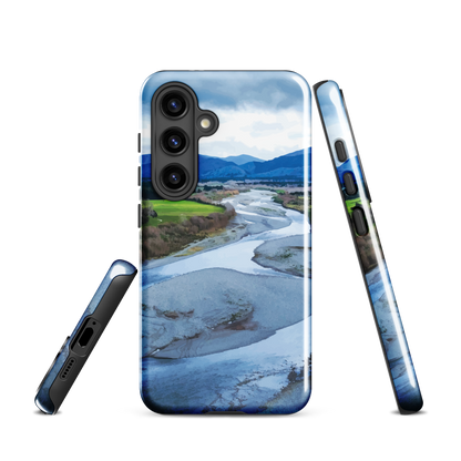 'Waiohine' Samsung Galaxy S24 tough phone case - protective glossy case NZ Australia