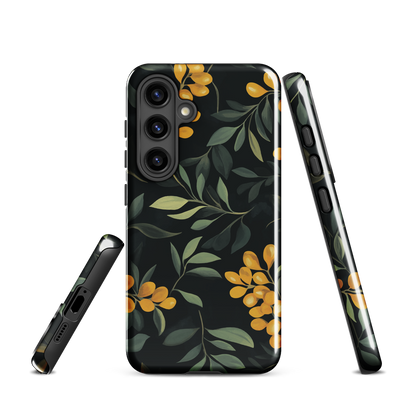 'NZ Kowhai' Samsung Galaxy S24 tough phone case - protective glossy case NZ Australia