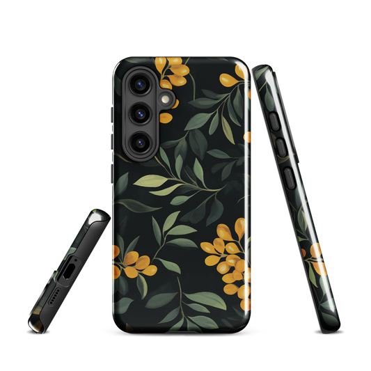 'NZ Kowhai' Samsung Galaxy S24 tough phone case - protective glossy case NZ Australia