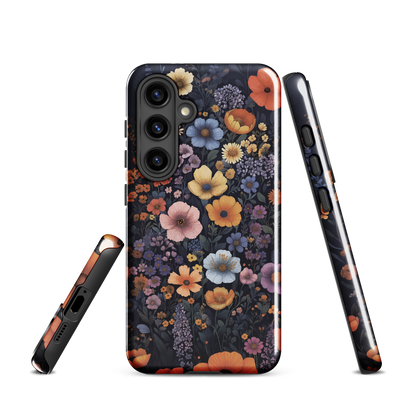 'Wildflowers' Samsung Galaxy S24 tough phone case - protective glossy case NZ Australia