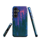Digital Glitch Samsung case. This striking artwork features a dynamic distortion effect that mimics the visual chaos of a digital malfunction—glitchy lines, vibrant streaks, and pixel-like patterns merge into a futuristic aesthetic. It’s a perfect blend of modern design and edgy street style.