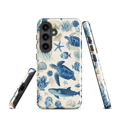 'Ocean Sketchbook' Samsung Galaxy S24 tough phone case - protective glossy case NZ Australia