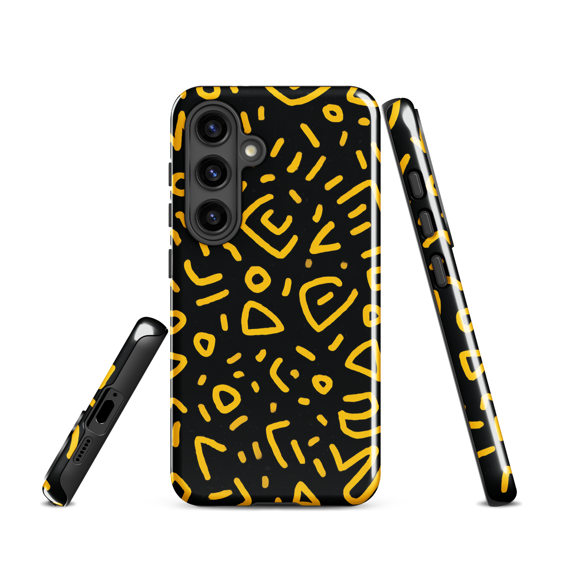 Retro scribbles phone case | Bold retro design NZ