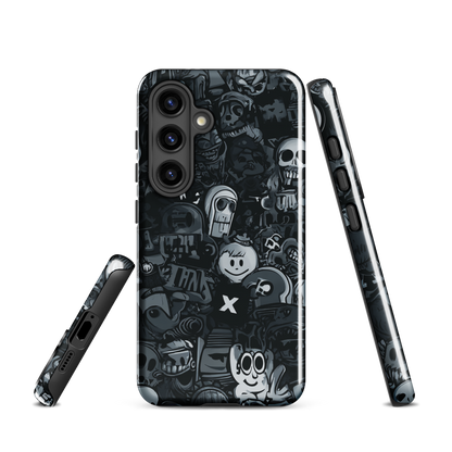 'Midnight Stickers' Samsung Galaxy S24 tough phone case - protective glossy case NZ Australia