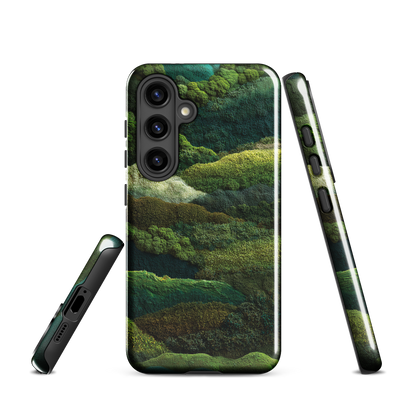 'Forest Layers' Samsung Galaxy S24 tough phone case - protective glossy case NZ Australia