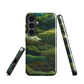 Verdant layers phone case | Abstract green design NZ