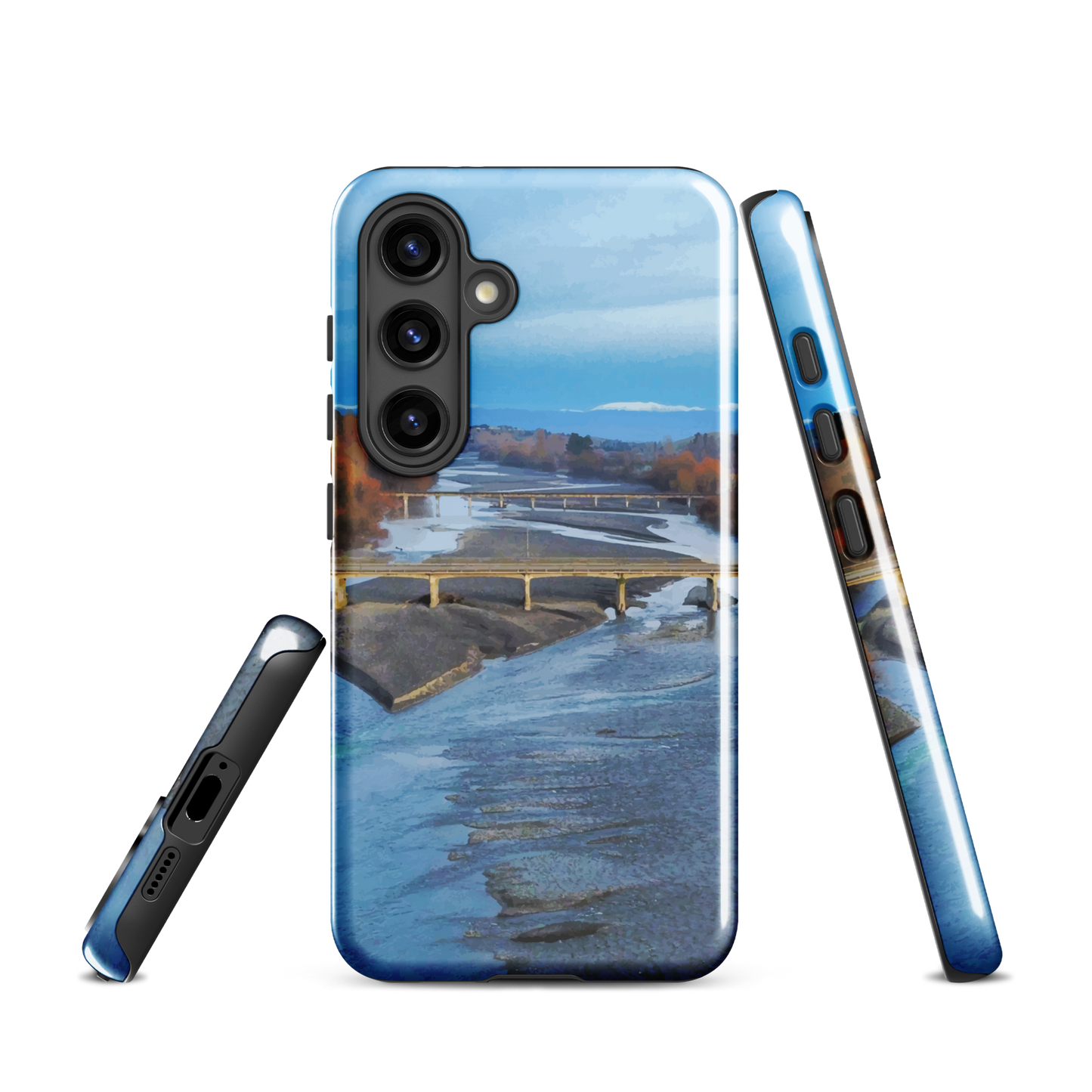 'Ruahine' Samsung Galaxy S24 tough phone case - protective glossy case NZ Australia