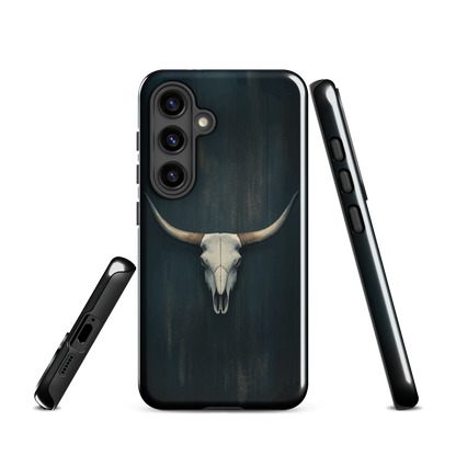 'Longhorn' Samsung Galaxy S24 tough phone case - protective glossy case NZ Australia