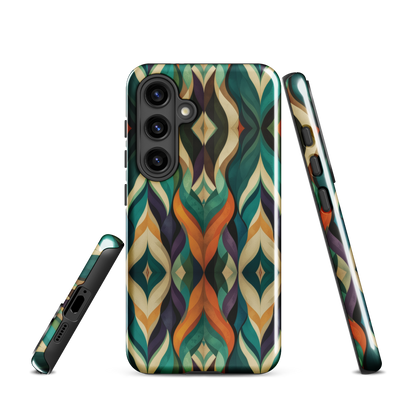 'Rhythm' Samsung Galaxy S24 tough phone case - protective glossy case NZ Australia