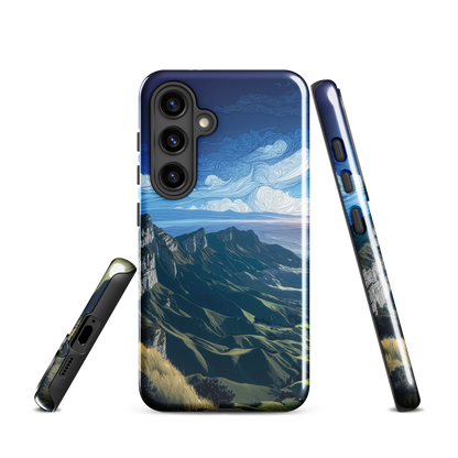 'Te Mata Peak' Samsung Galaxy S24 tough phone case - protective glossy case NZ Australia