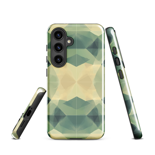 'Symmetry' Samsung Galaxy S24 tough phone case - protective glossy case NZ Australia