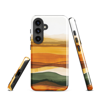 'Autumn' Samsung Galaxy S24 tough phone case - protective glossy case NZ Australia