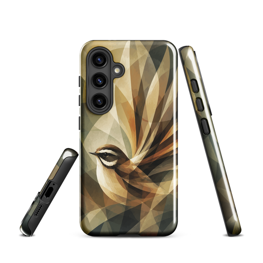 'Fantail' Samsung Galaxy S24 tough phone case - protective glossy case NZ Australia