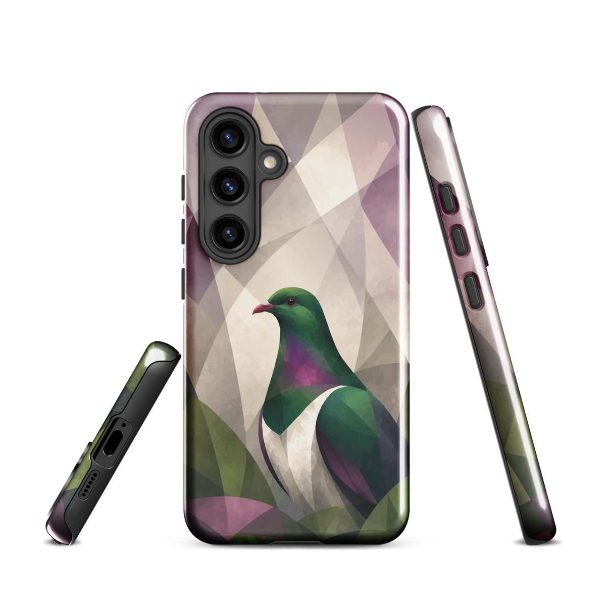 'Kereru' Samsung Galaxy S24 tough phone case - protective glossy case NZ Australia