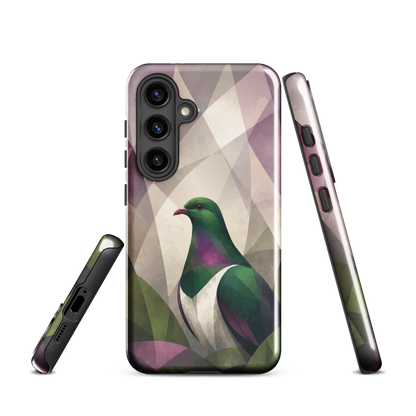 'Kererū' Samsung Galaxy S24 tough case - protective glossy case NZ Australia