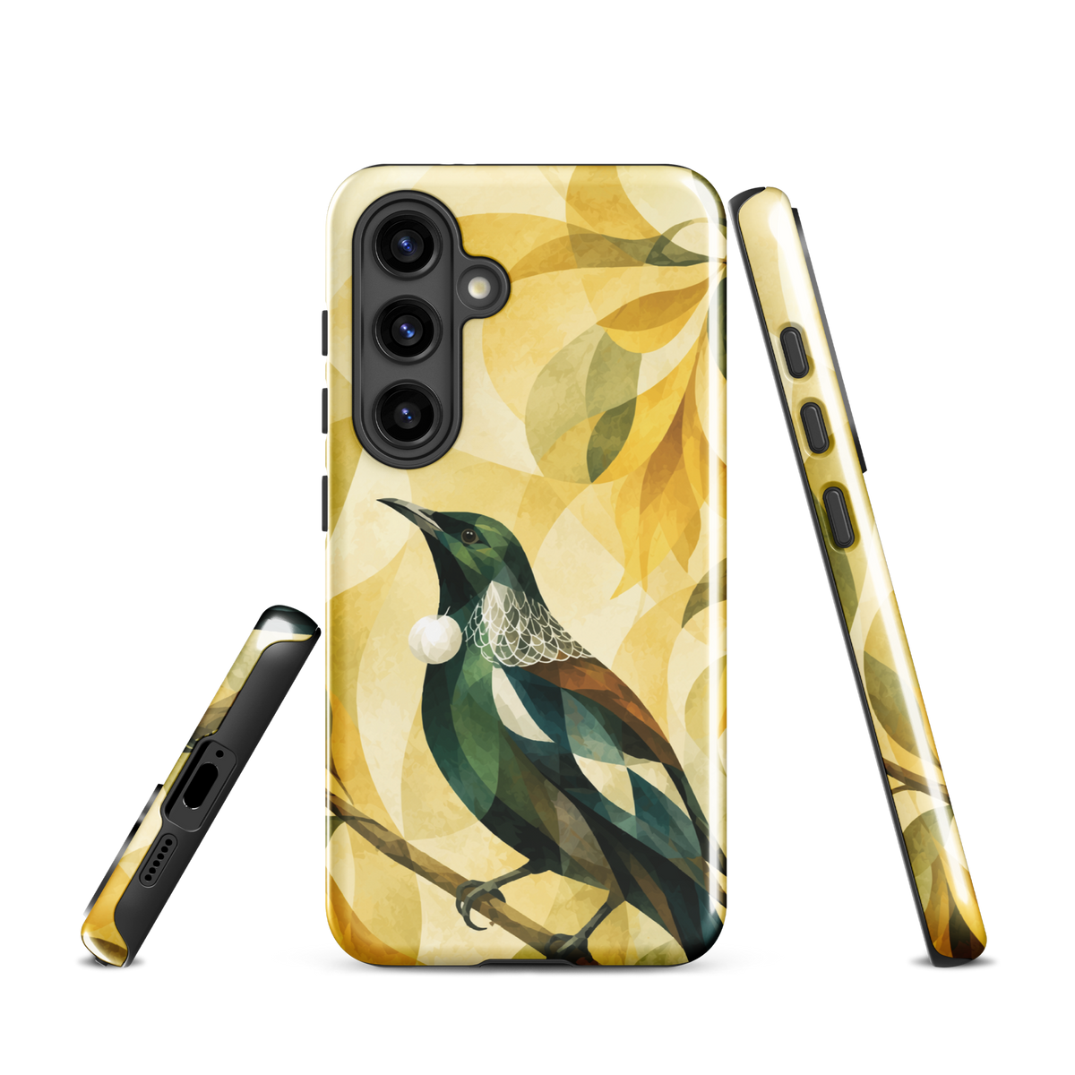 'Tui' Samsung Galaxy S24 tough phone case - protective glossy case NZ Australia