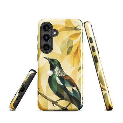 'Tūī' Samsung Galaxy S24 tough case - protective glossy case NZ Australia