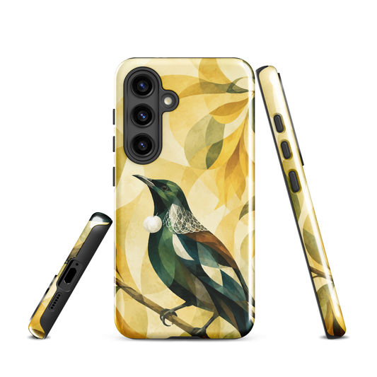 'Tui' Samsung Galaxy S24 tough phone case - protective glossy case NZ Australia