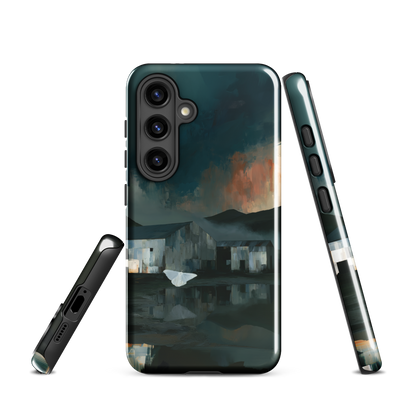 'Evening Flight' Samsung Galaxy S24 tough phone case - protective glossy case NZ Australia