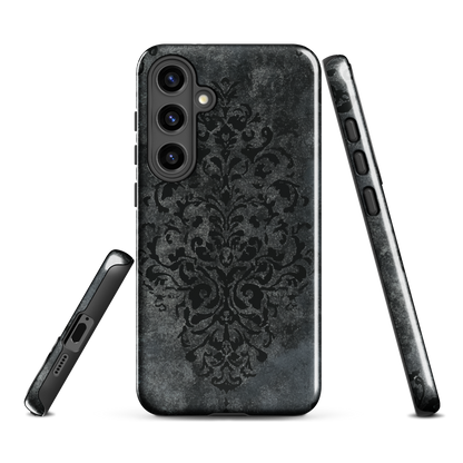 'Damask' Samsung Galaxy S24 Plus tough phone case - protective glossy case NZ Australia