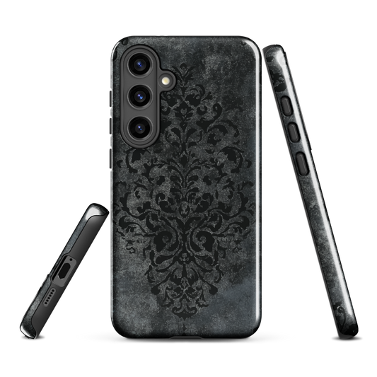 'Damask' Samsung Galaxy S24 Plus tough phone case - protective glossy case NZ Australia