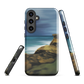 Castlepoint coastal phone case with cliffs, ocean and sky. New Zealand landscape art by designer Ben Hart.