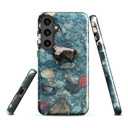 'Washed Away' Samsung Galaxy S24 Plus tough phone case - protective glossy case NZ Australia