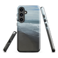 Phone case with a scenic photo of Riversdale Beach and ocean waves.