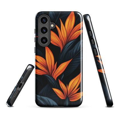'Bird of Paradise' Samsung Galaxy S24 Plus tough phone case - protective glossy case NZ Australia