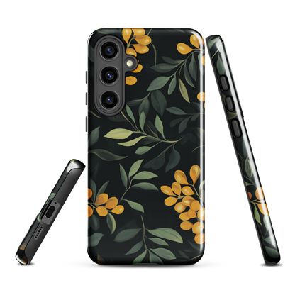 'NZ Kowhai' Samsung Galaxy S24 Plus tough phone case - protective glossy case NZ Australia