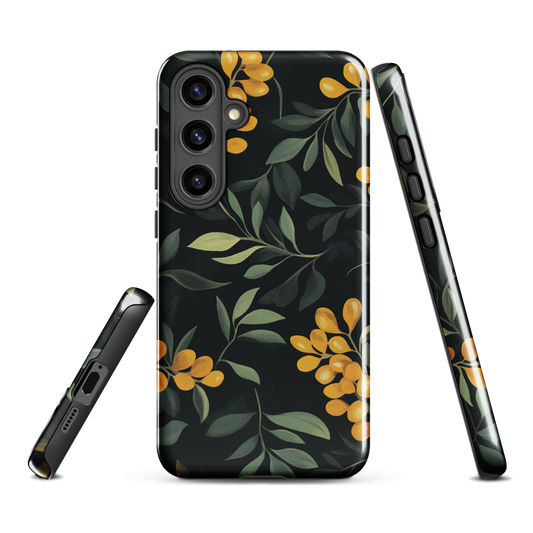 'NZ Kowhai' Samsung Galaxy S24 Plus tough phone case - protective glossy case NZ Australia