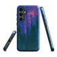 Digital Glitch Samsung case. This striking artwork features a dynamic distortion effect that mimics the visual chaos of a digital malfunction—glitchy lines, vibrant streaks, and pixel-like patterns merge into a futuristic aesthetic. It’s a perfect blend of modern design and edgy street style.
