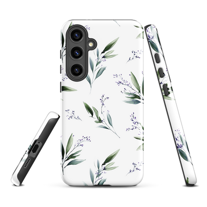 'Botanical Sprigs' Samsung Galaxy S24 Plus tough phone case - protective glossy case NZ Australia