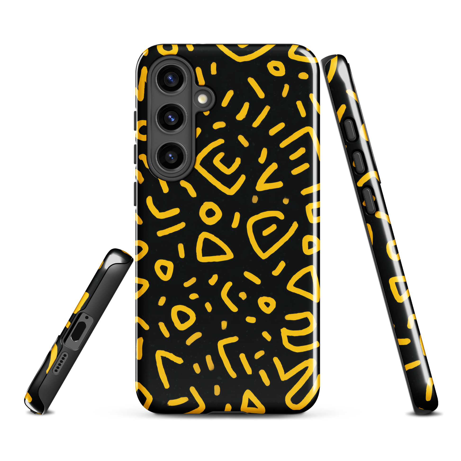 Retro scribbles phone case | Bold retro design NZ