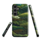 Verdant layers phone case | Abstract green design NZ
