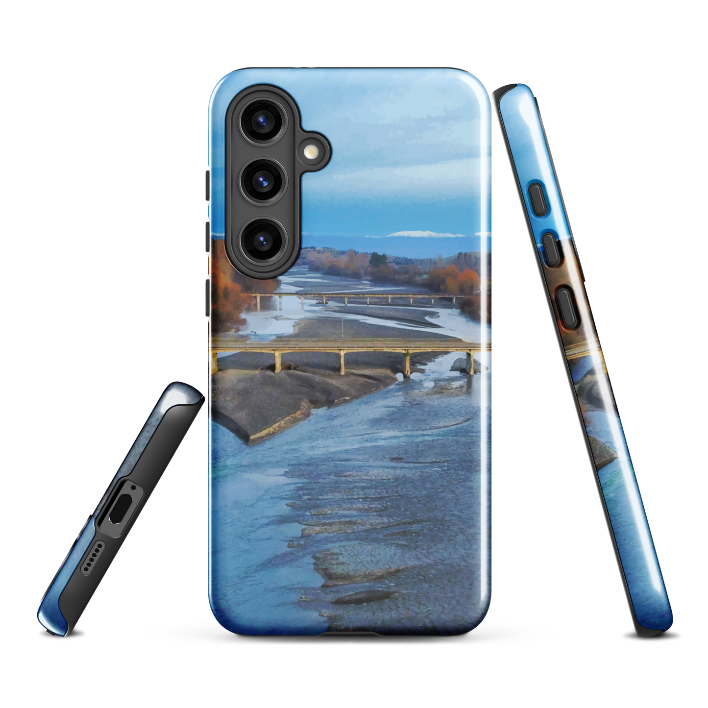 'Ruahine' Samsung Galaxy S24 Plus tough phone case - protective glossy case NZ Australia