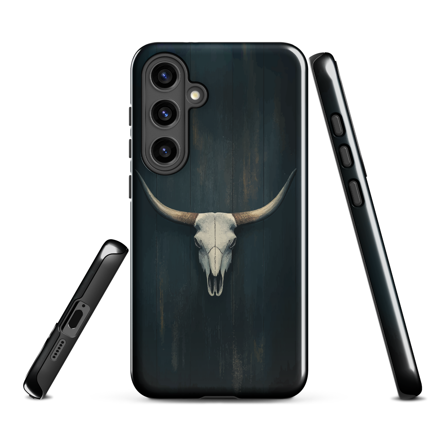 'Longhorn' Samsung Galaxy S24 Plus tough phone case - protective glossy case NZ Australia