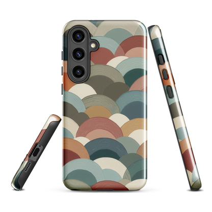 'Warm Horizons' Samsung Galaxy S24 Plus tough phone case - protective glossy case NZ Australia