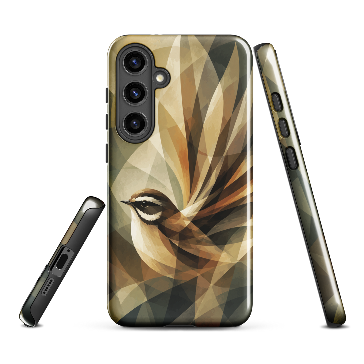 'Fantail' Samsung Galaxy S24 Plus tough phone case - protective glossy case NZ Australia