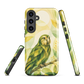 'Kākāpō' Samsung Galaxy S24 Plus tough case - protective glossy case NZ Australia