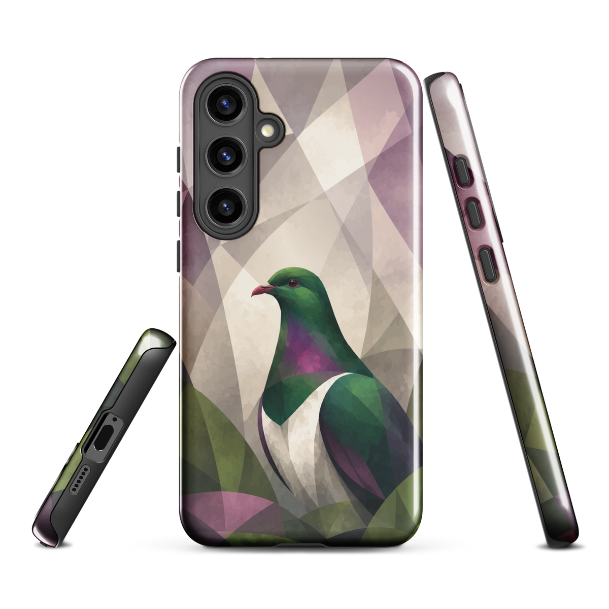 'Kereru' Samsung Galaxy S24 Plus tough phone case - protective glossy case NZ Australia