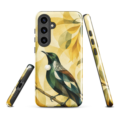 'Tūī' Samsung Galaxy S24 Plus tough case - protective glossy case NZ Australia