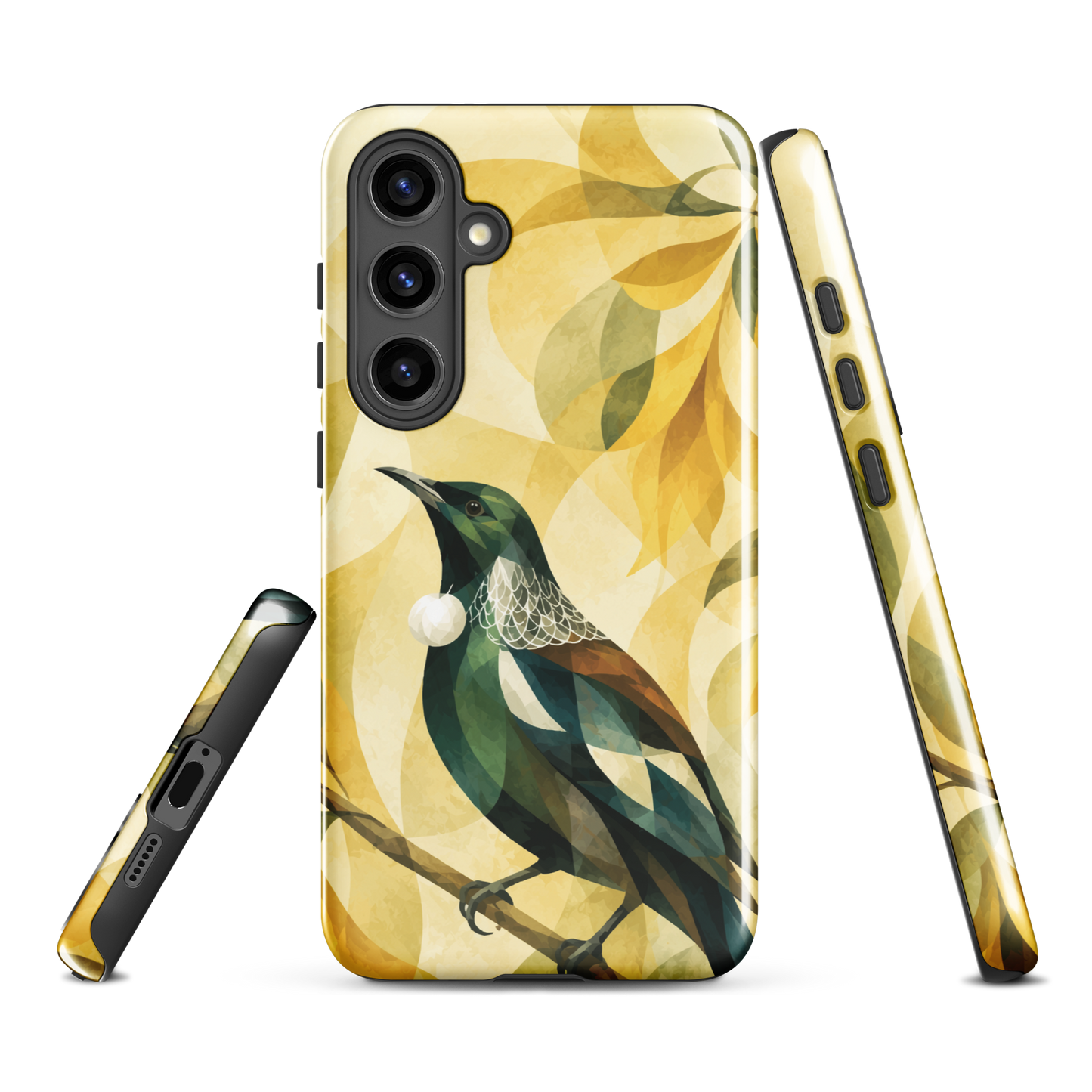 'Tūī' Samsung Galaxy S24 Plus tough case - protective glossy case NZ Australia