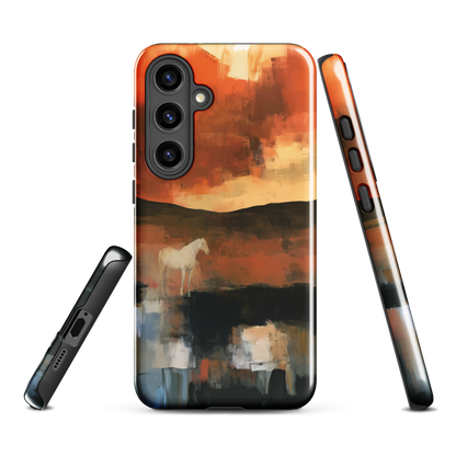 'Ember Fields' Samsung Galaxy S24 Plus tough phone case - protective glossy case NZ Australia