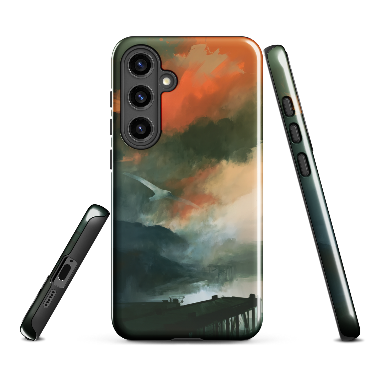 'Harbour' Samsung Galaxy S24 Plus tough phone case - protective glossy case NZ Australia