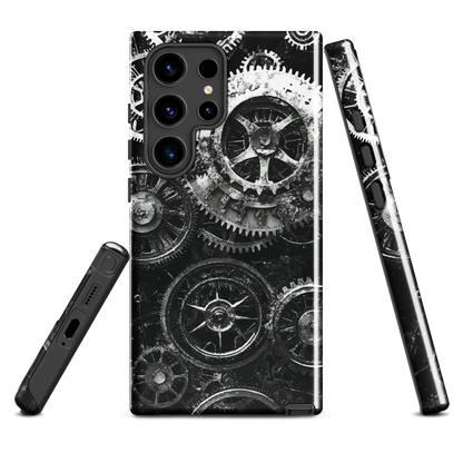 'Clockwork' Samsung Galaxy S24 Ultra tough phone case - protective glossy case NZ Australia