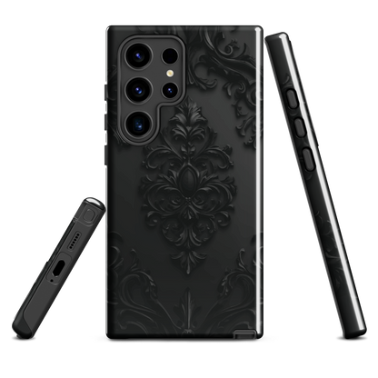 'Obsidian' Samsung Galaxy S24 Ultra tough phone case - protective glossy case NZ Australia