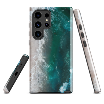 'Ocean View' Samsung Galaxy S24 Ultra tough phone case - protective glossy case NZ Australia